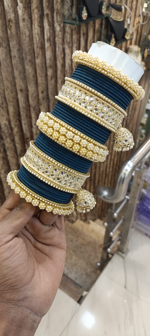 Metal Color Bridal Chuda Bangles 2 Wholesale Price In Surat
